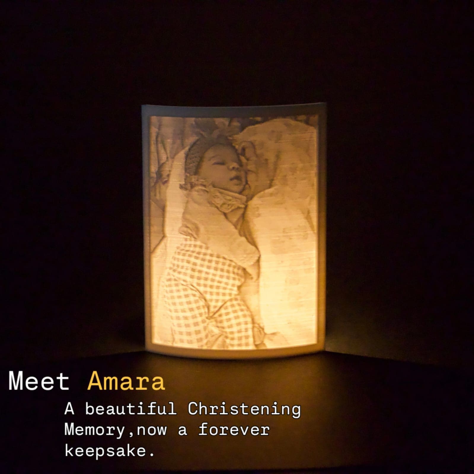 Beautiful 3D Lithophane Memorial